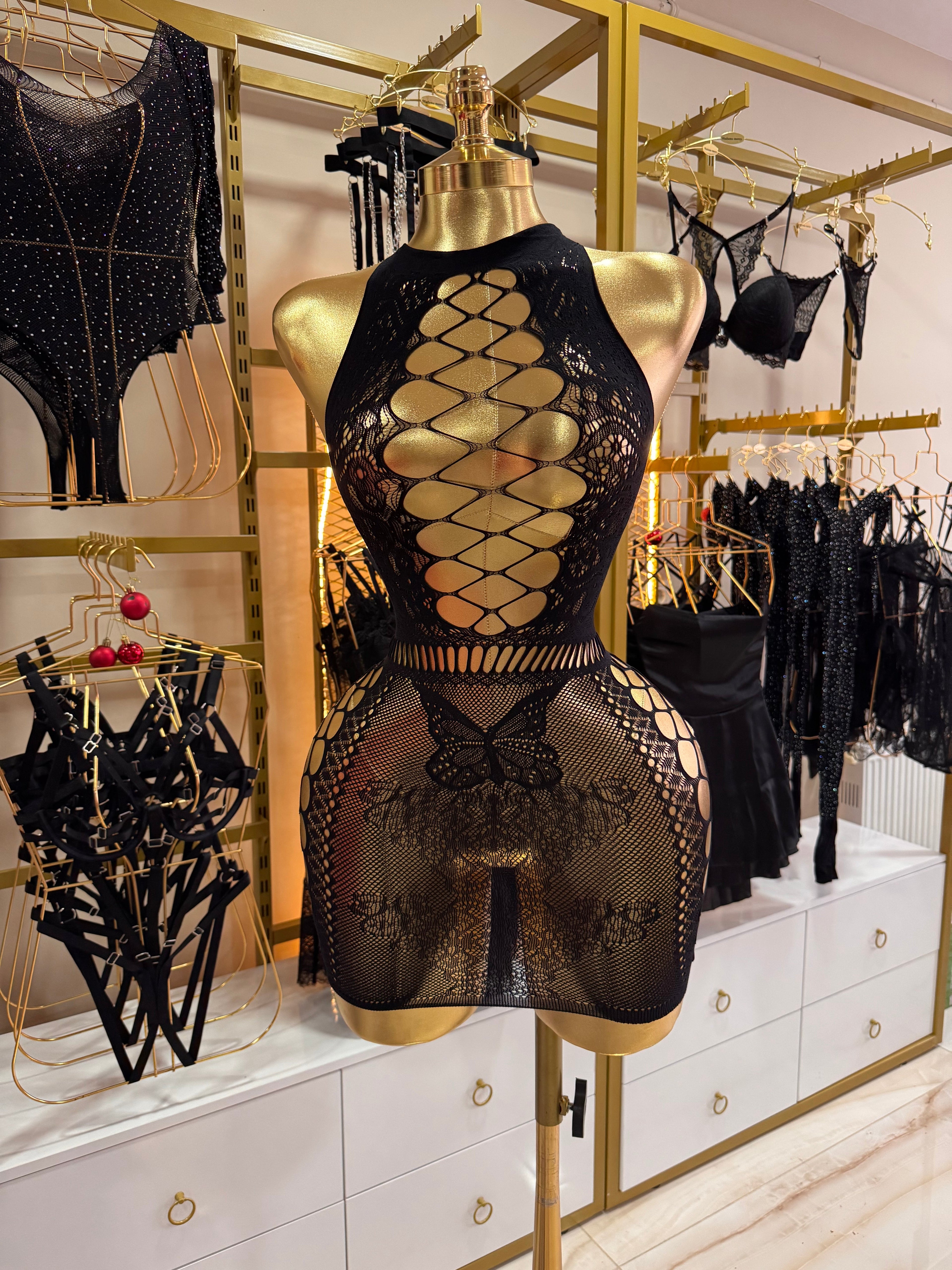 Transparan Vücut Çorabı – Şık ve Cesur Özel Tasarım